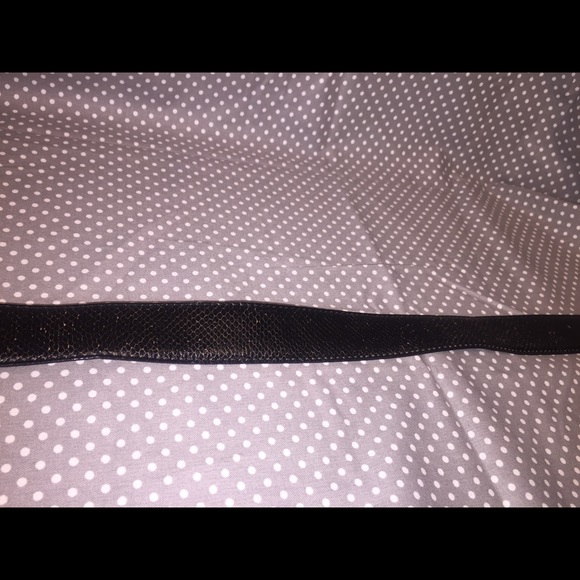 Vintage Snake Embossed Leather Belt w Clasp - Picture 4 of 8